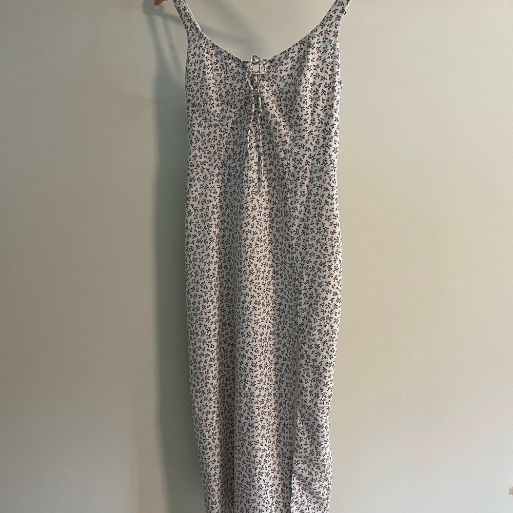 Corset lace up midi dress, NWOT